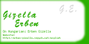 gizella erben business card